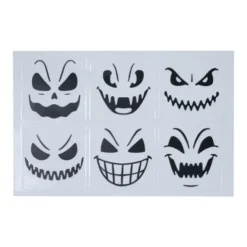 Ansigt stickers til glas