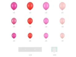 Ballonbue hjerte Pink/lyserød