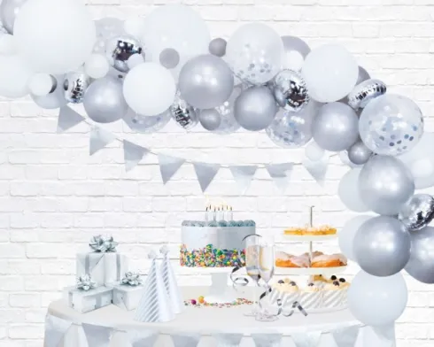 Ballonbue Sølv-hvid