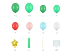 Ballon buket som juletræ
