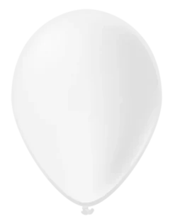 Ballon ø 30 cm, 10 stk. Hvid
