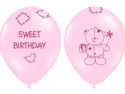 Balloner til Fødselsdag i lyserød - sweet birthday