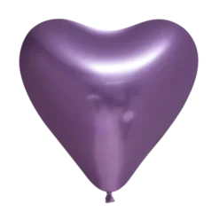 Ballon Hjerte Mirror Lilla