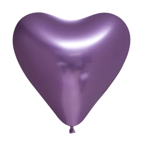 Ballon Hjerte Mirror Lilla