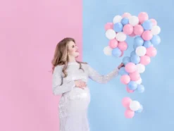 Ballon i 12,7cm i Lyseblå - 100stk