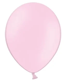 Ballon i 12,7cm i lyserød - 100stk