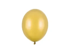 Ballon i 12,7cm metallic guld - 100stk