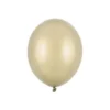 Ballon i 12cm metallic mat guld - 100stk