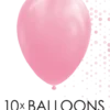 Ballon Lyserød, 10 stk
