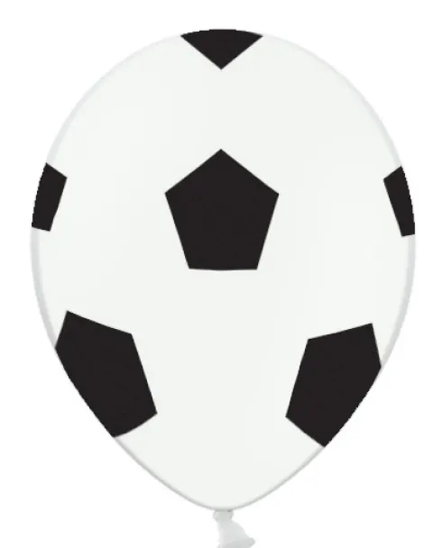 Ballon med Fodbold 30 cm, 6 stk.