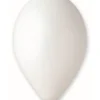 Ballon Metallic Hvid, 10 stk.