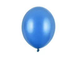 Ballon Metallic mørkeblå, 10 stk.
