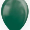 Ballon Metallic mørkegrøn, 10 stk.