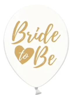 Ballon transparent BRIDE TO BE GULD