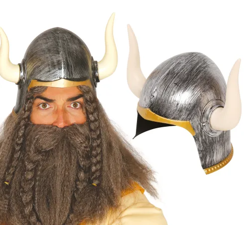 Barbarhjelm med horn
