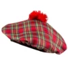 Beret Tartan red