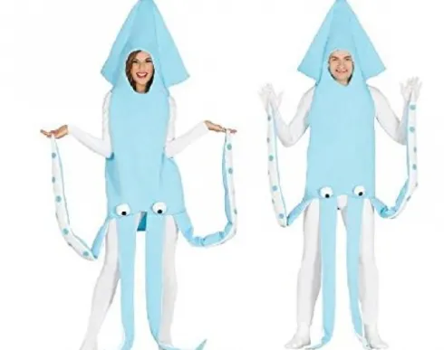 Blæksprutte kostume