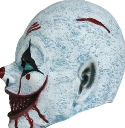 Blodig smilende klovn maske i latex