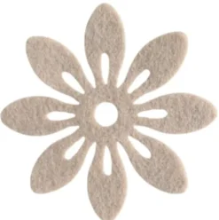 Blomster i filt 12cm i diameter