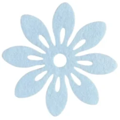 Blomster i filt 12cm i diameter
