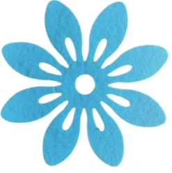 Blomster i filt 12cm i diameter