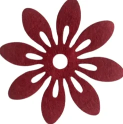 Blomster i filt 12cm i diameter