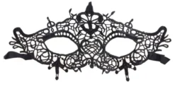 Blonde maske i sort