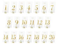 Bordnumre transparente 1-20