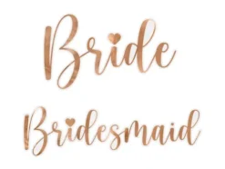 Bride/bridesmaid glas stickers