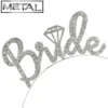 Bride hårbøjle i metal med simili