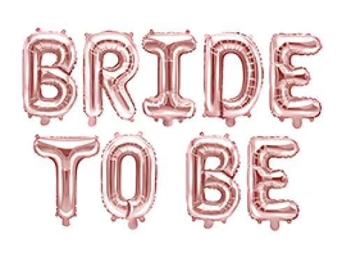 Bride to Be folieballon Rosegold