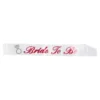 Bride to be Sash hvid med pink tekst