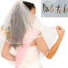 Bride to be slør - guld tekst