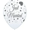 Bryllups balloner - Just married