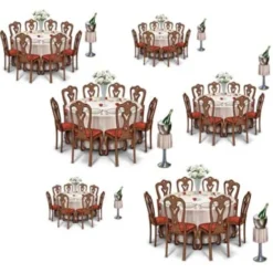 Champagnekøler og elegante borde
