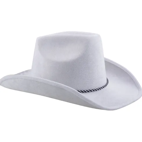 Cowboy hat i HVID velour