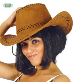 Cowboyhat med syninger LUX