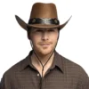 Cowboy hat Wyatt brun