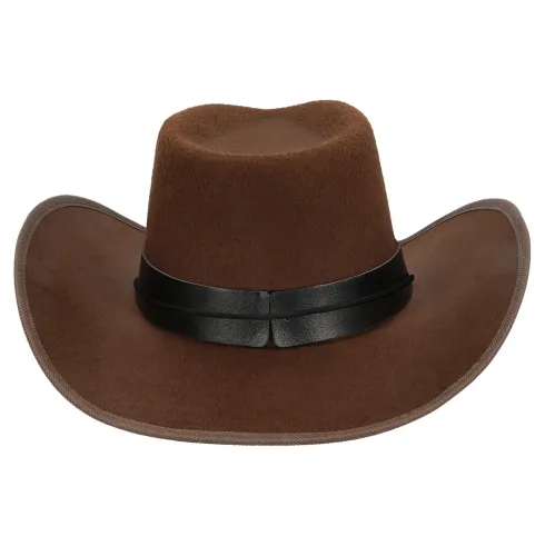 Cowboy hat Wyatt brun