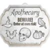 Creepy halloween 3D skilt
