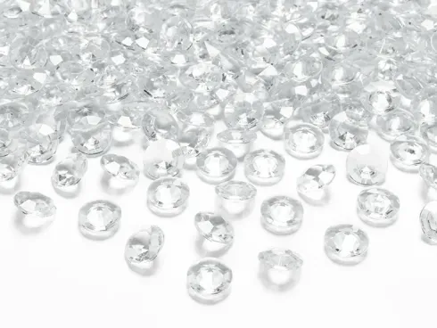Diamant konfetti 12 mm Klar