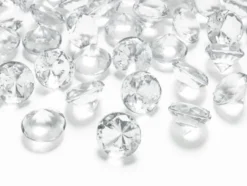 Diamant konfetti 20mm Klar