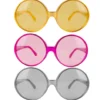 Disco brille i sølv