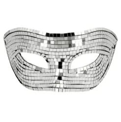 Disco Maske Sølv