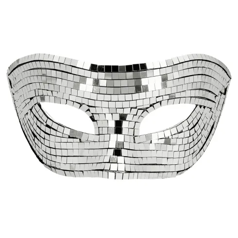 Disco Maske Sølv