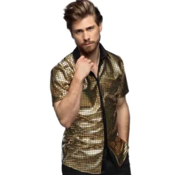 Disco Skjorte - Diamond Gold