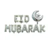 EID Mubarak Folieballonsæt - Sølv