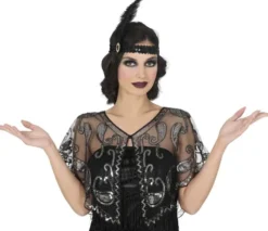 20´er Bolero top i sort