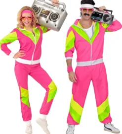 80'er Joggingdragt NEON Pink