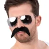 80'er skæg-Brille sæt